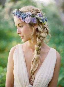 braid and flowers
